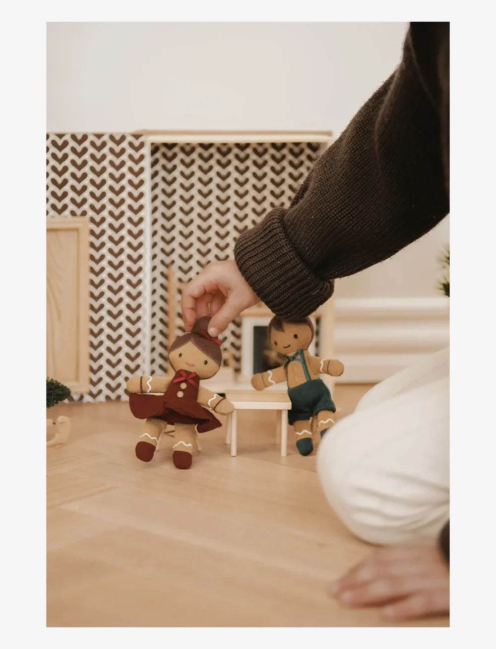 Fabelab - Pocket Friend - Gingerbread Girl - stuffed toys - cabernet - 5