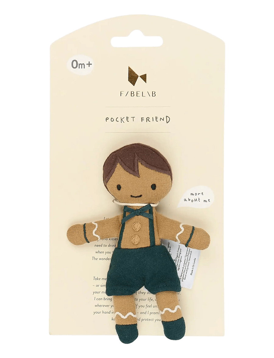 Fabelab - Pocket Friend - Gingerbread Boy - ponderose pine - 4