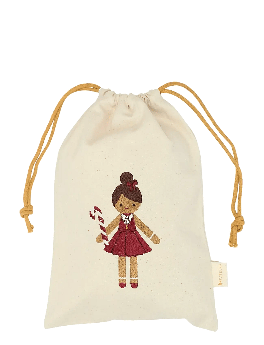 Fabelab - Christmas Gift Bags - Gingerbread G - seedpearl emb - 1