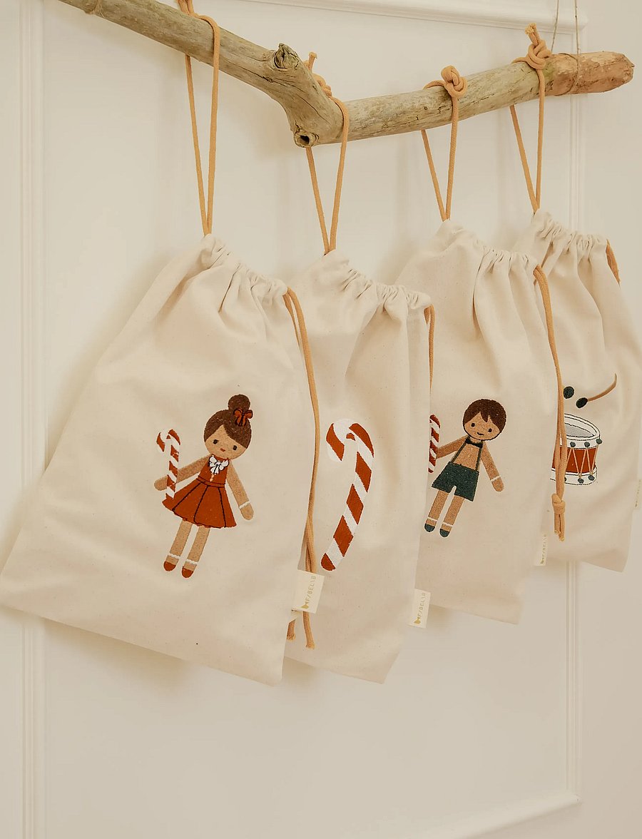 Fabelab - Christmas Gift Bags - Gingerbread G - seedpearl emb - 0