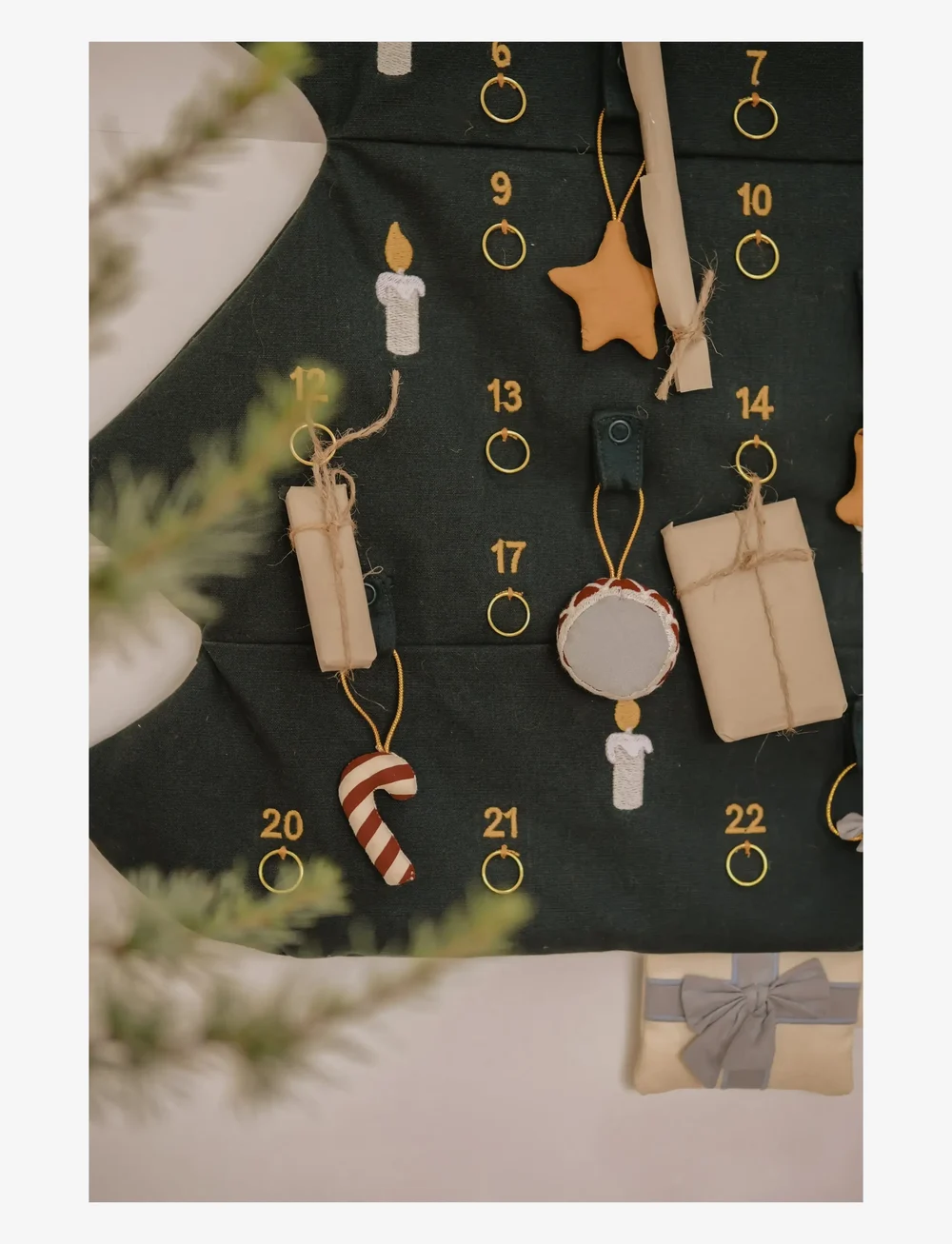 Fabelab - Christmas Tree Wall Calender - kupuj według ceny - seedpearl emb - 4