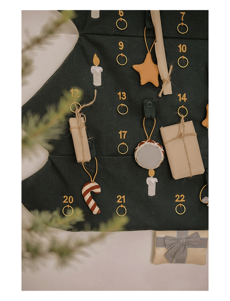 Fabelab - Christmas Tree Wall Calender - seedpearl emb - 4