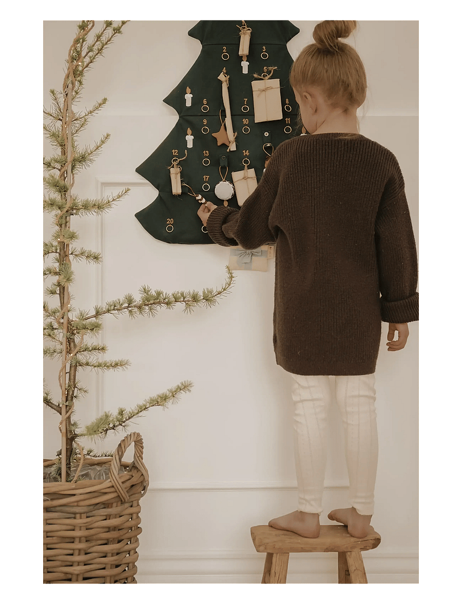 Fabelab - Christmas Tree Wall Calender - seedpearl emb - 5