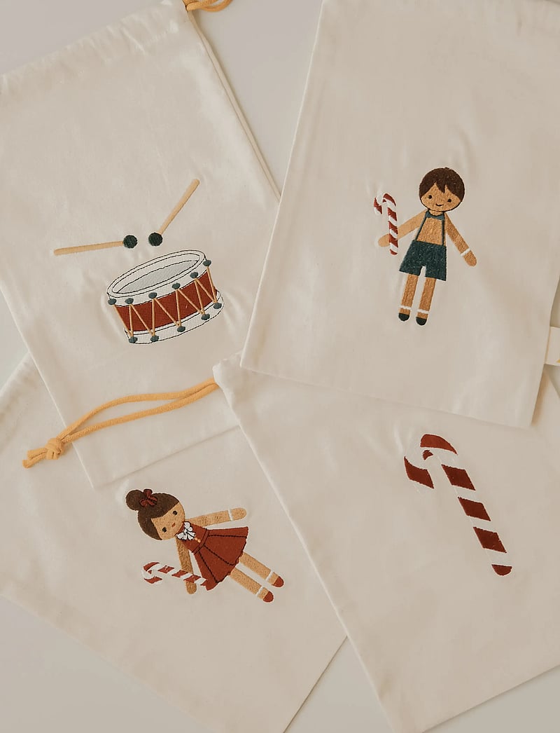 Fabelab - Christmas Gift Bags - Candy Cane - dekoratsioonid - seedpearl emb - 4