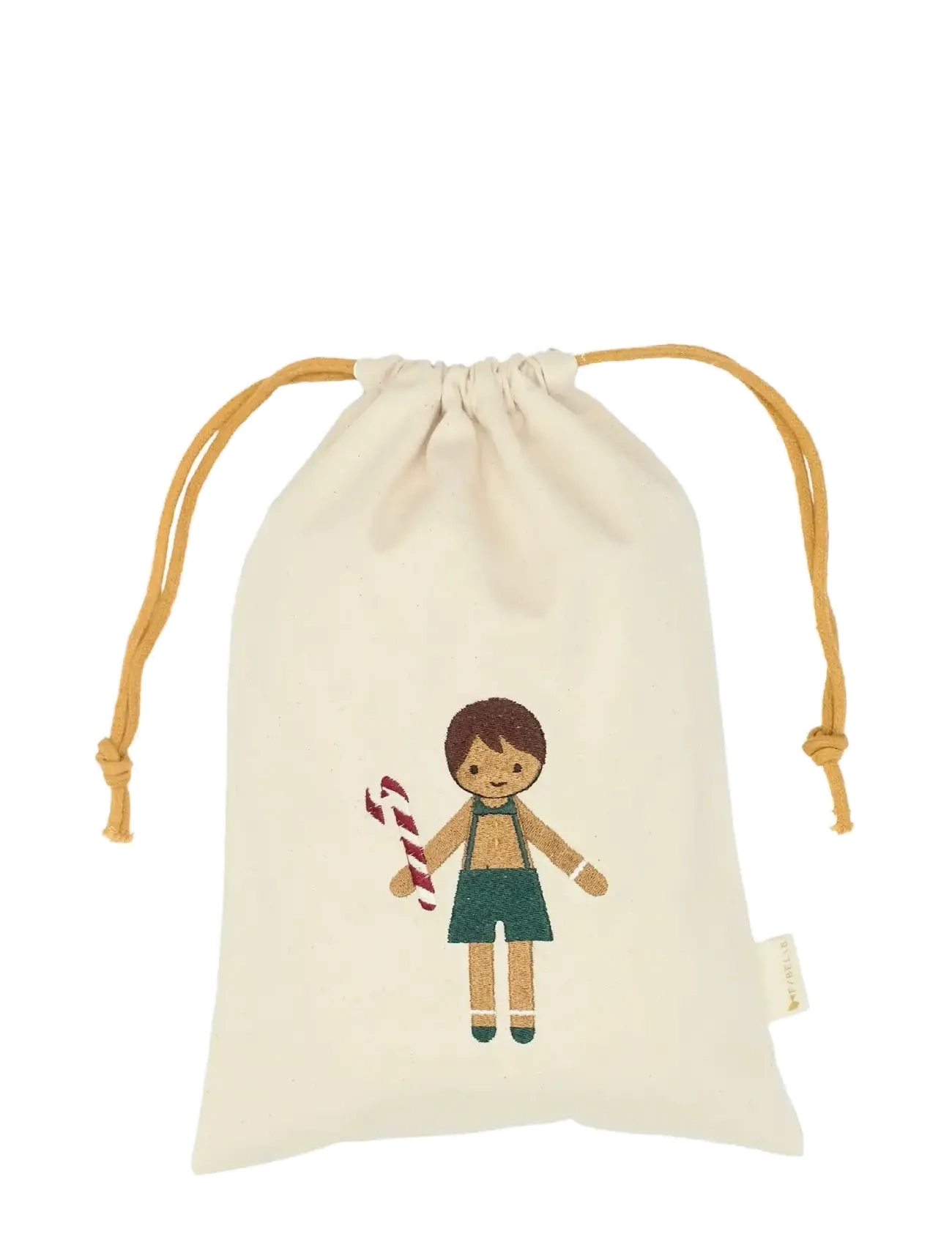 Fabelab Christmas Gift Bags - Gingerbread B - Kids home - SEEDPEARL EMB / cream