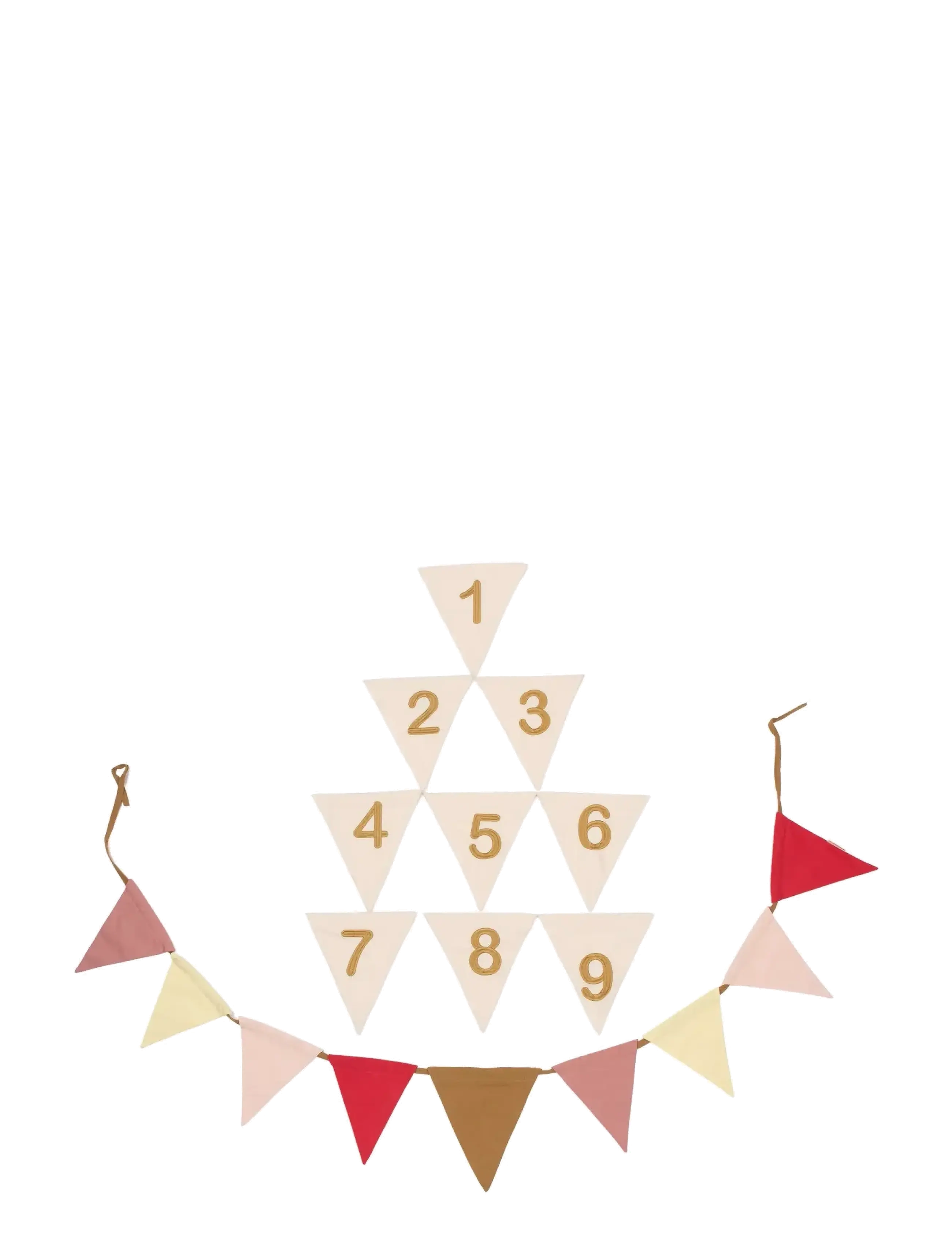 Fabelab Garland Rose Mix Birthday, Party Supplies, Multi/mønstret, Str: ONE SIZE