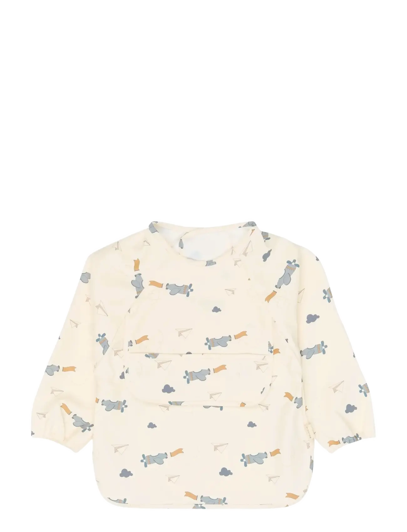 Fabelab - Sleeve Bib 2-pack - Little Flyers A - langarmlätzchen - slate - 2