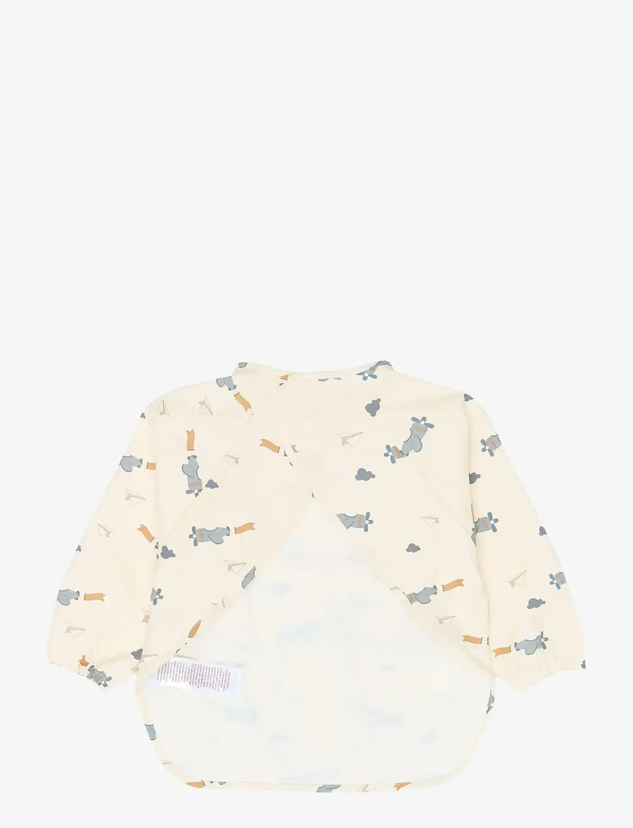Fabelab - Sleeve Bib 2-pack - Little Flyers A - pikkade varrukatega pudipõll - slate - 3