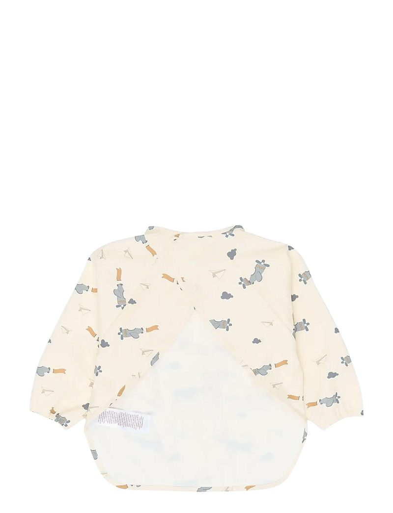 Fabelab - Sleeve Bib 2-pack - Little Flyers A - pikkade varrukatega pudipõll - slate - 3