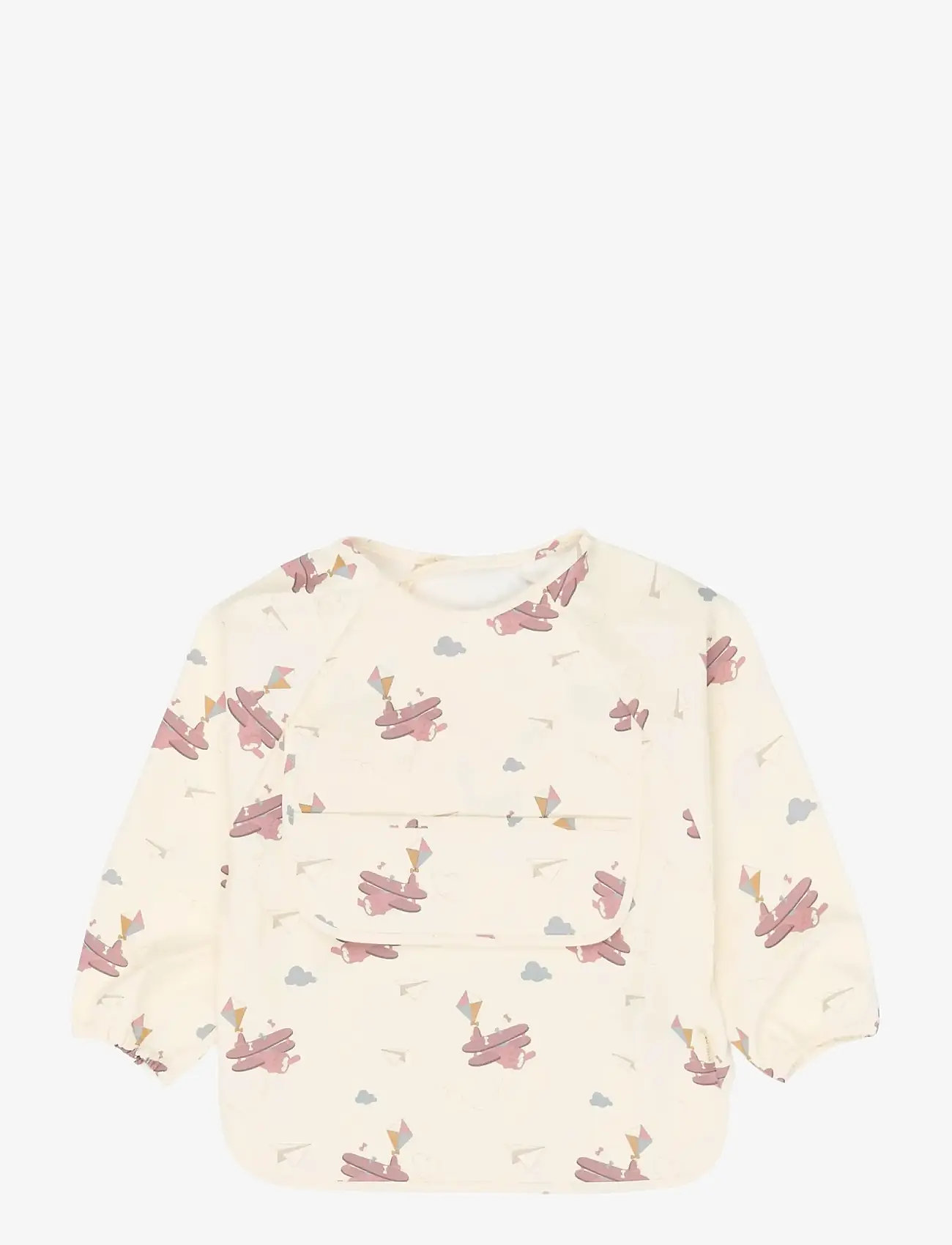 Fabelab - Sleeve Bib 2-pack - Little Flyers A - langarmlätzchen - ash rose - 1
