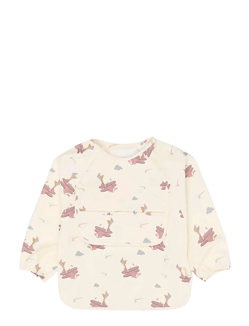 Fabelab - Sleeve Bib 2-pack - Little Flyers A - langarmlätzchen - ash rose - 1
