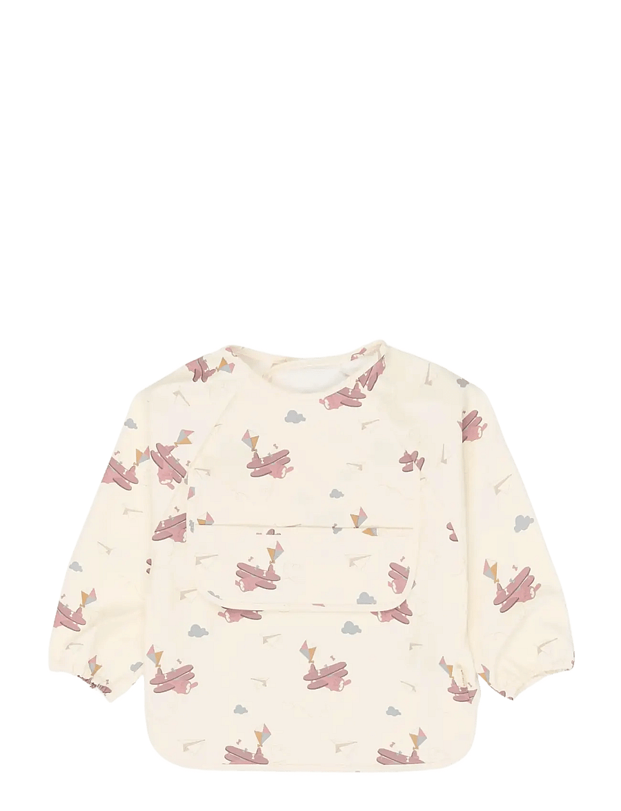 Fabelab - Sleeve Bib 2-pack - Little Flyers A - langarmlätzchen - ash rose - 1