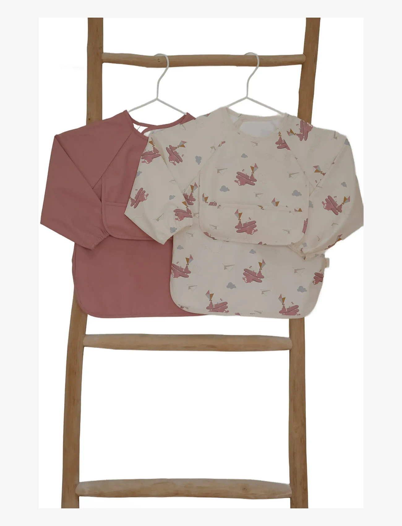 Fabelab - Sleeve Bib 2-pack - Little Flyers A - langarmlätzchen - ash rose - 5