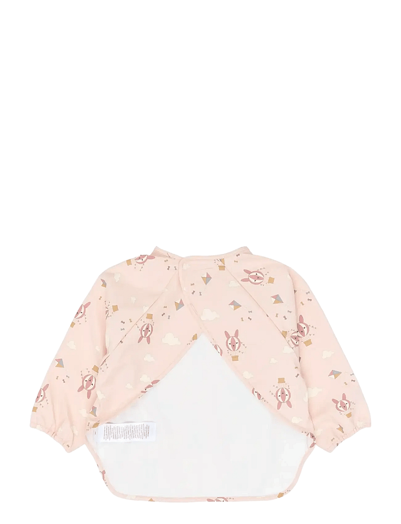 Fabelab - Sleeve Bib 2-pack - Little Flyers A - pikkade varrukatega pudipõll - oxford tan - 3
