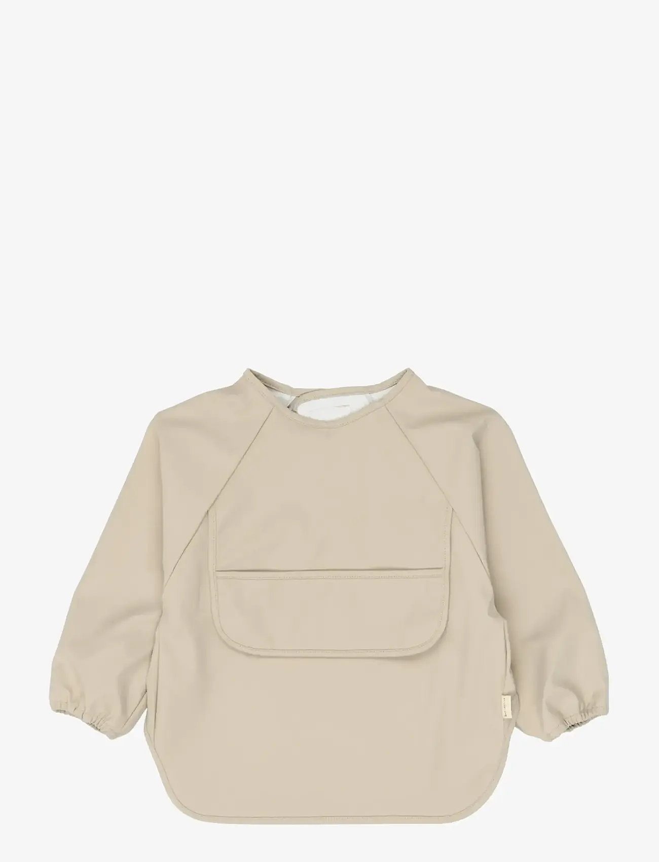 Fabelab - Sleeve Bib 2-pack - Little Flyers A - pikkade varrukatega pudipõll - oxford tan - 4