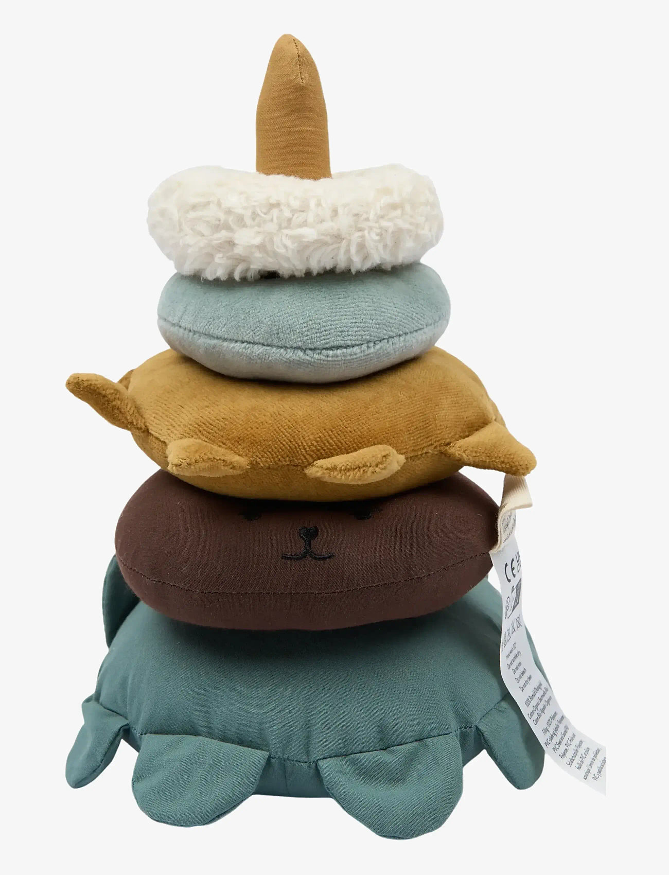 Fabelab - Fabric Stack Tower - Bear - stackable blocks - goblin blue - 1