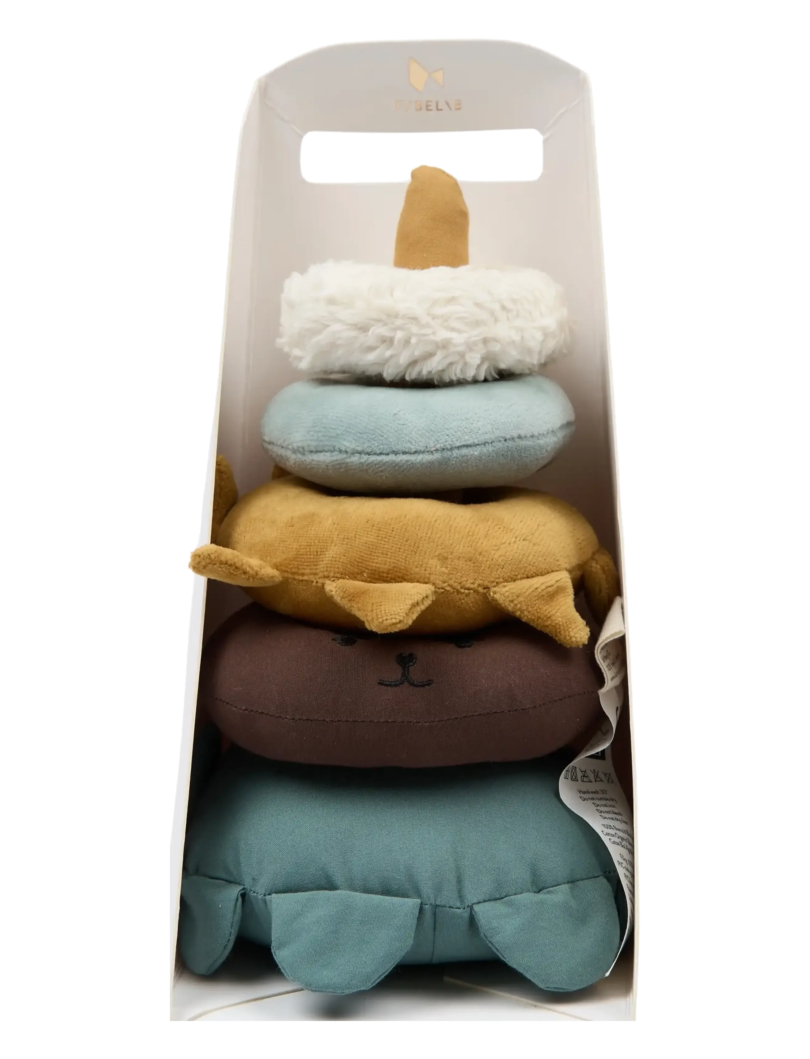 Fabelab - Fabric Stack Tower - Bear - stableklosser - goblin blue - 4