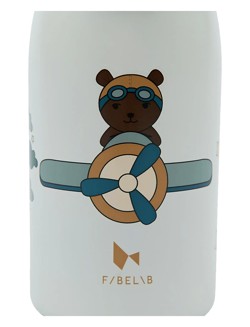 Fabelab - Water Bottle - Small - Little Flyer - veepudelid - whisper white - 3