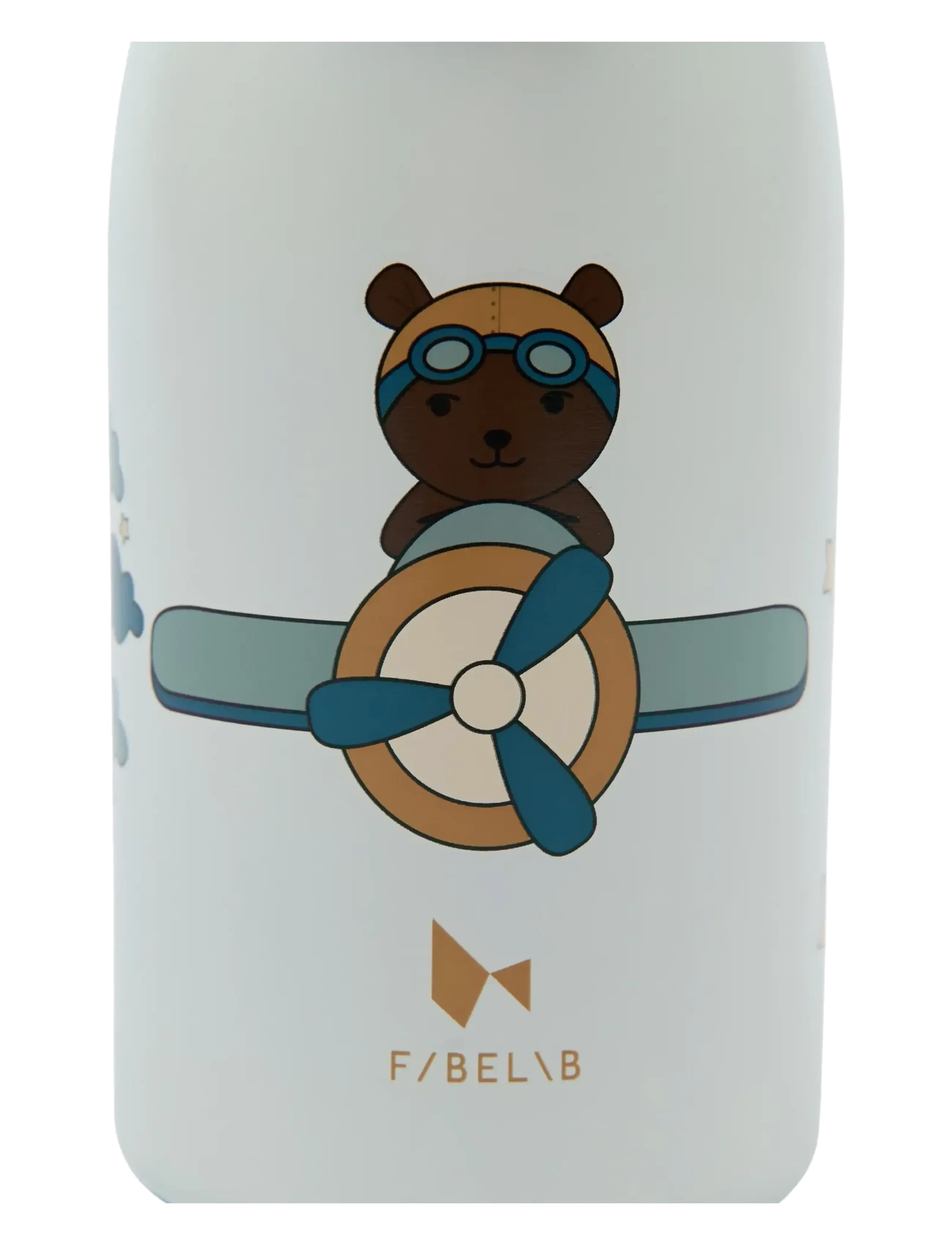 Fabelab - Water Bottle - Small - Little Flyer - veepudelid - whisper white - 3