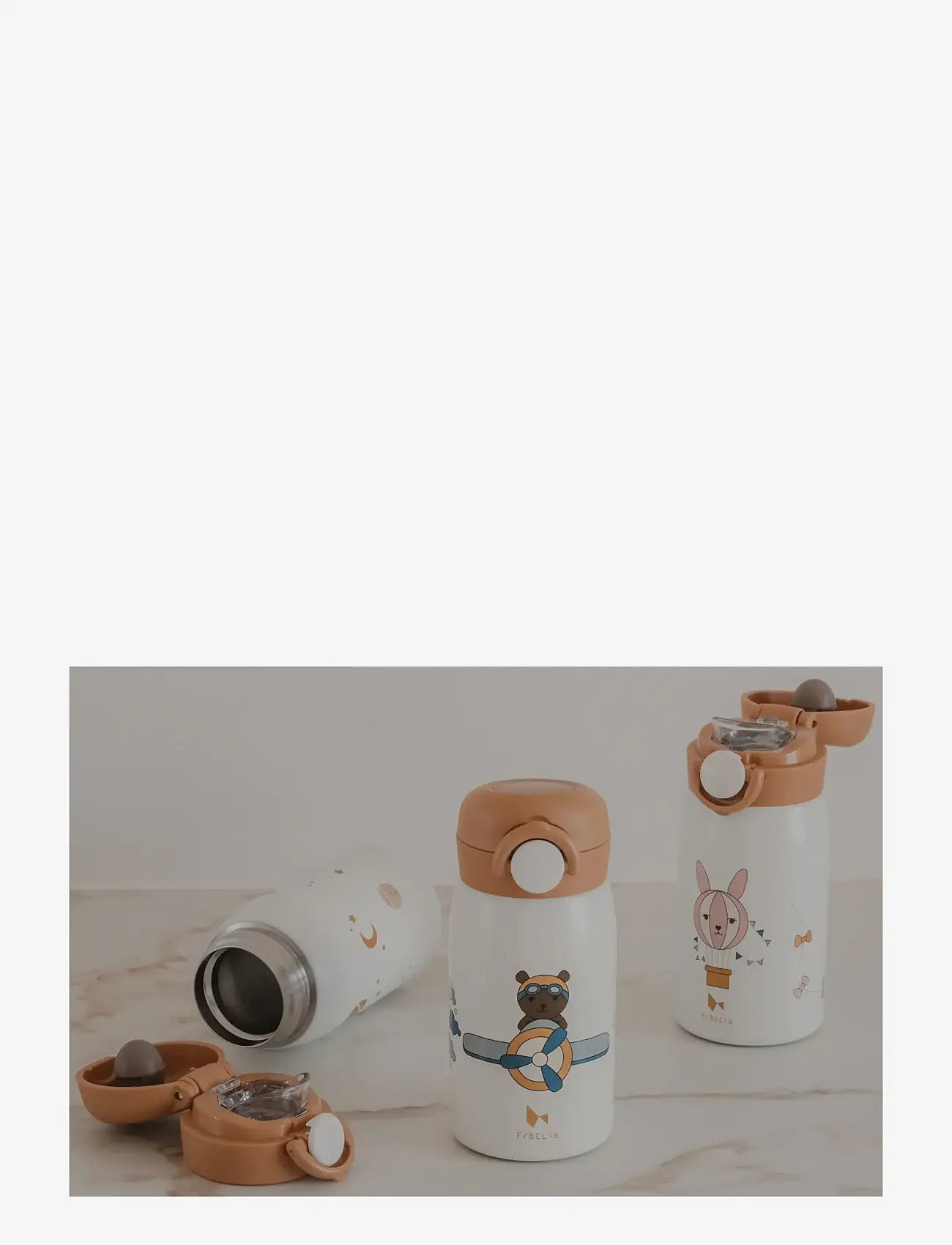 Fabelab - Water Bottle - Small - Little Flyer - veepudelid - whisper white - 5