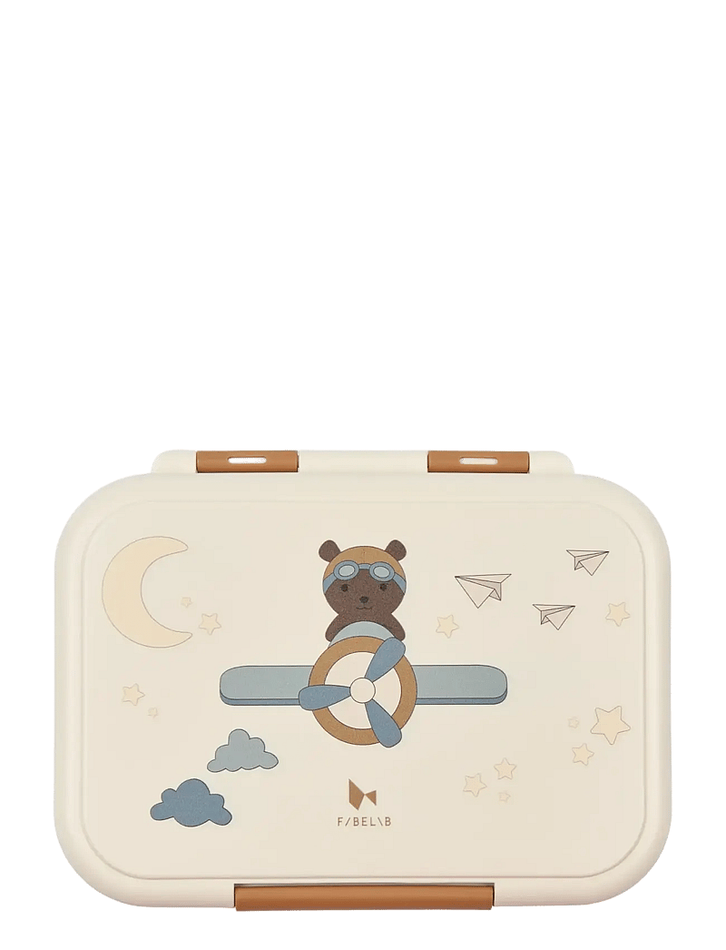 Fabelab - Lunch Box - Bear Air Plane - lunch boxes - whisper white - 4