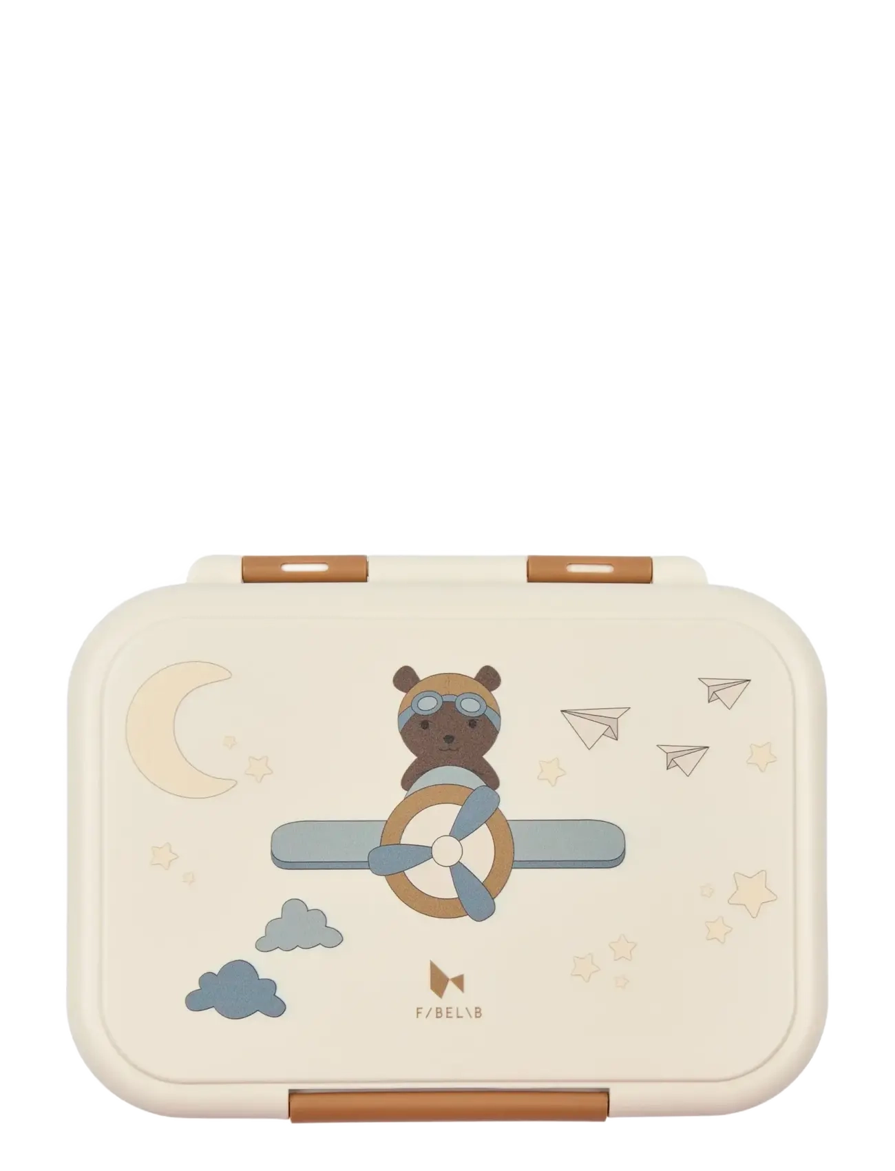 Fabelab - Lunch Box - Bear Air Plane - brotdosen - whisper white - 4