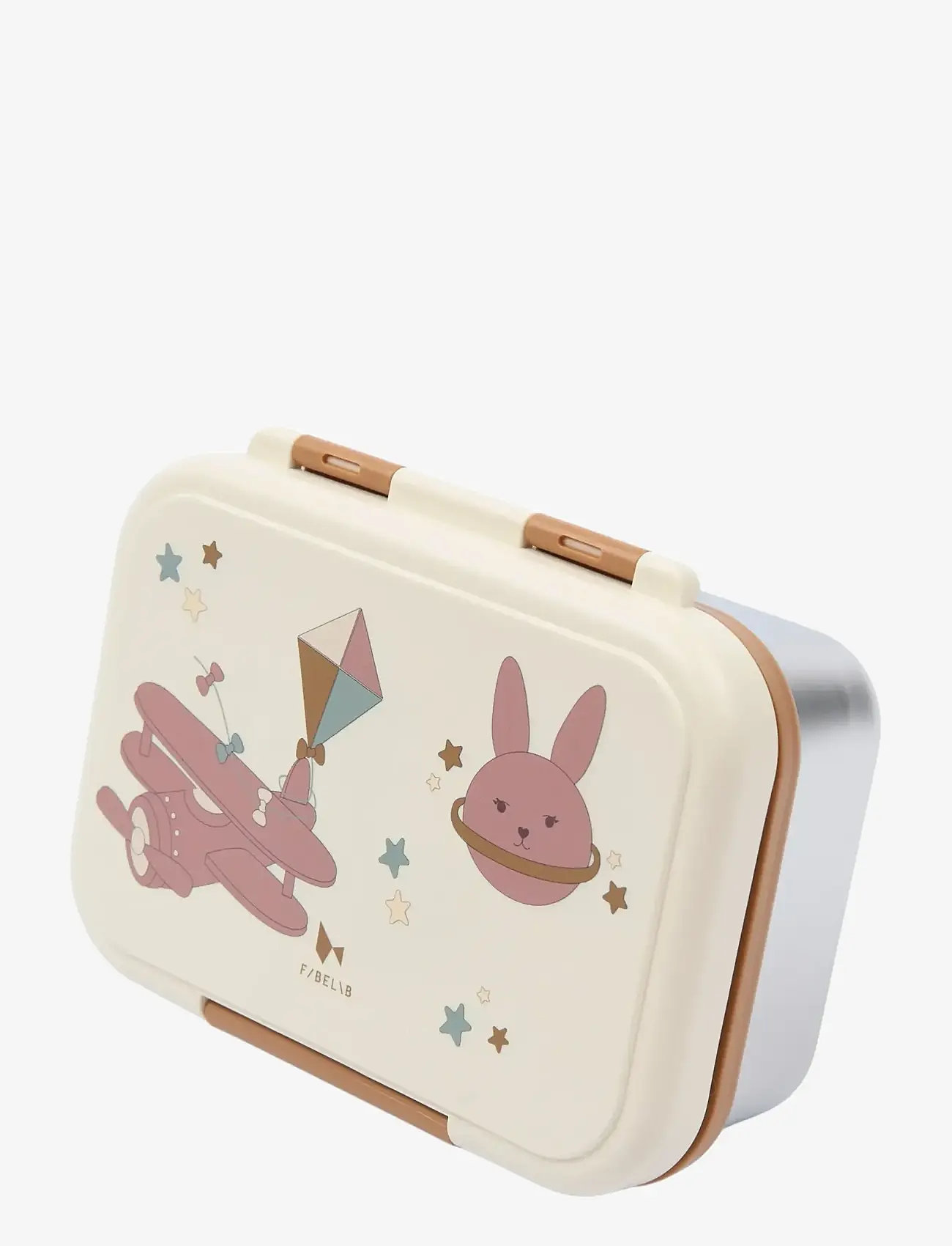 Fabelab - Lunch Box - Bunny Air Plane - lõunasöögikarbid - whisper white - 0