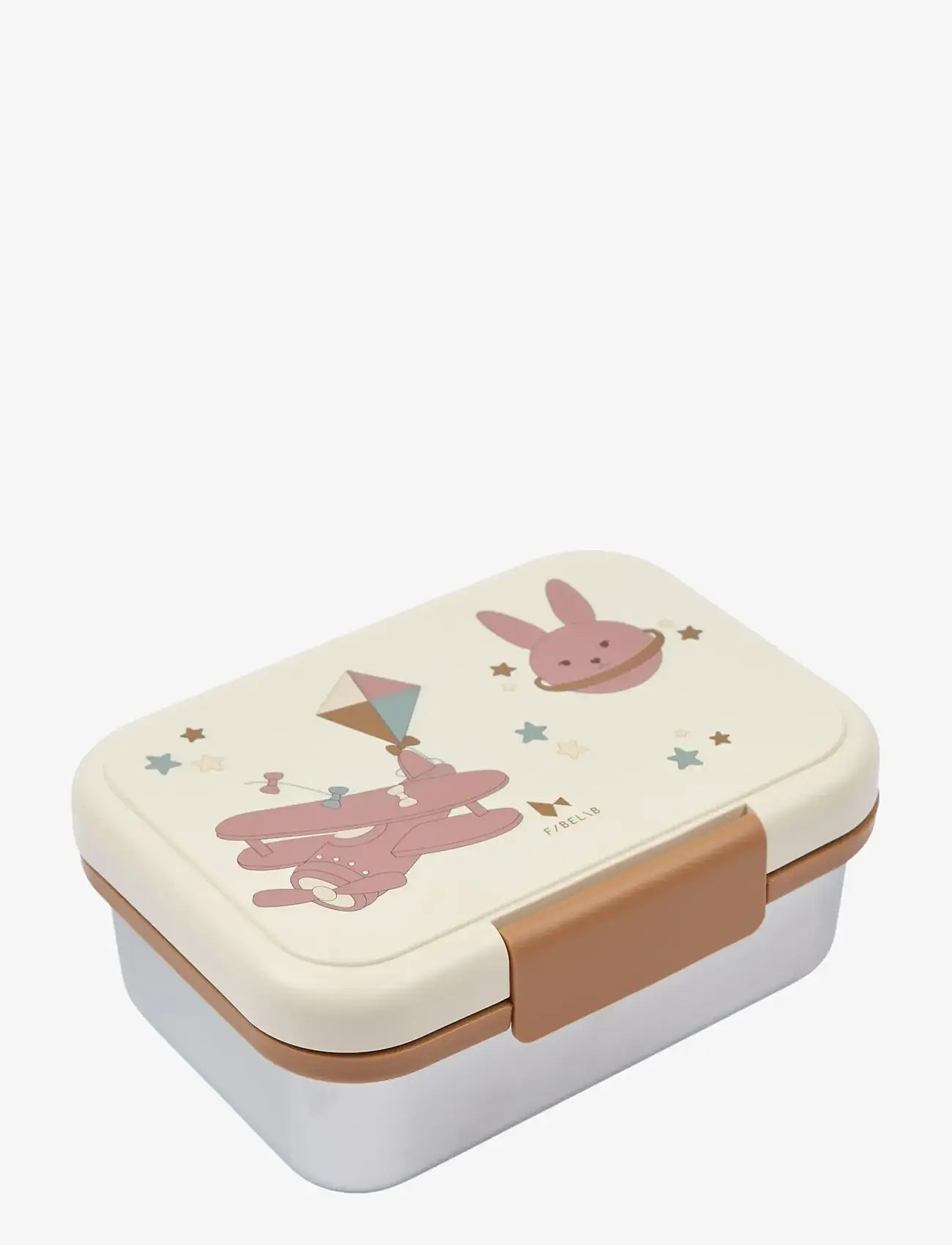 Fabelab - Lunch Box - Bunny Air Plane - lõunasöögikarbid - whisper white - 1
