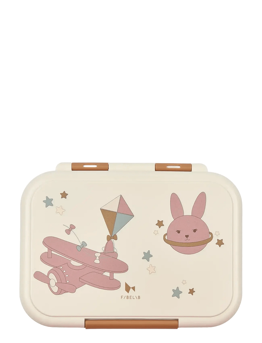 Fabelab - Lunch Box - Bunny Air Plane - brotdosen - whisper white - 4