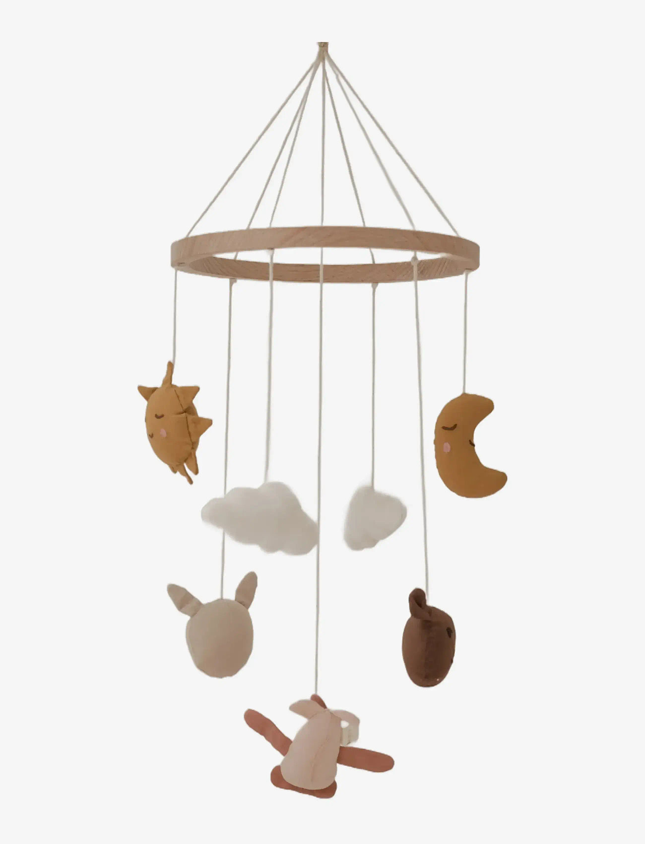 Fabelab - Crib Mobile - In The Air Rose - beebi rippuvad mänguasjad - ash rose - 2