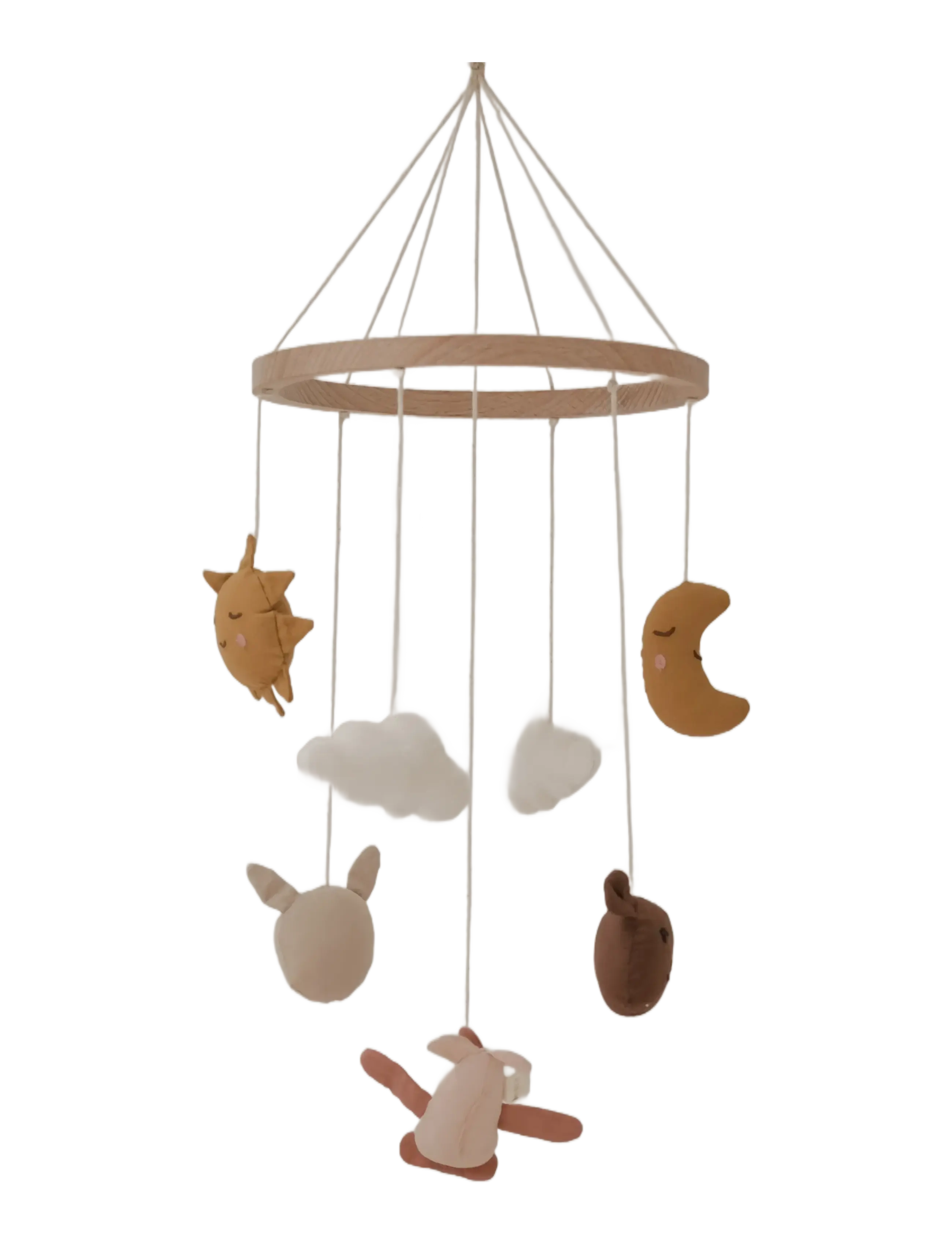 Fabelab - Crib Mobile - In The Air Rose - sängmobiler - ash rose - 2