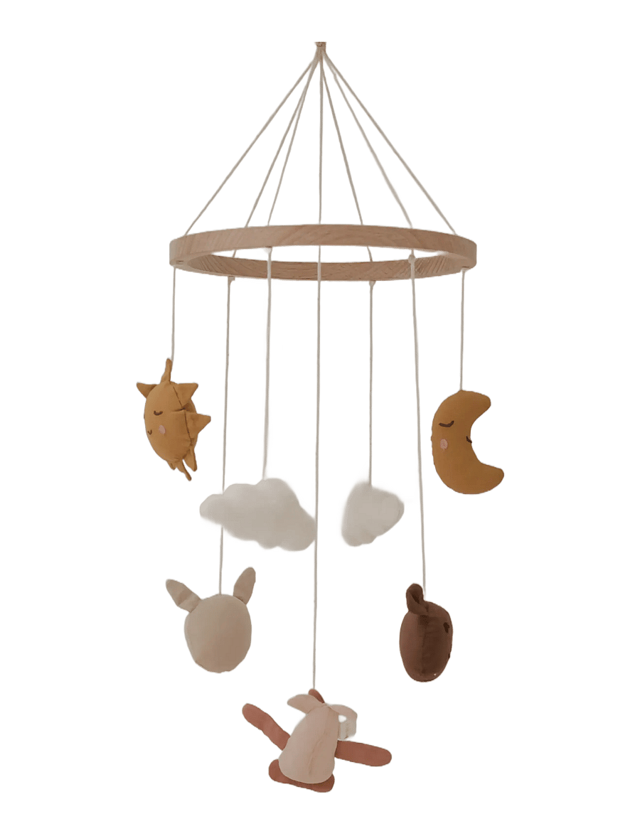 Fabelab - Crib Mobile - In The Air Rose - sängmobiler - ash rose - 2
