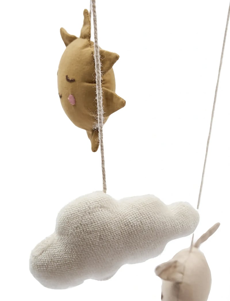 Fabelab - Crib Mobile - In The Air Rose - beebi rippuvad mänguasjad - ash rose - 3