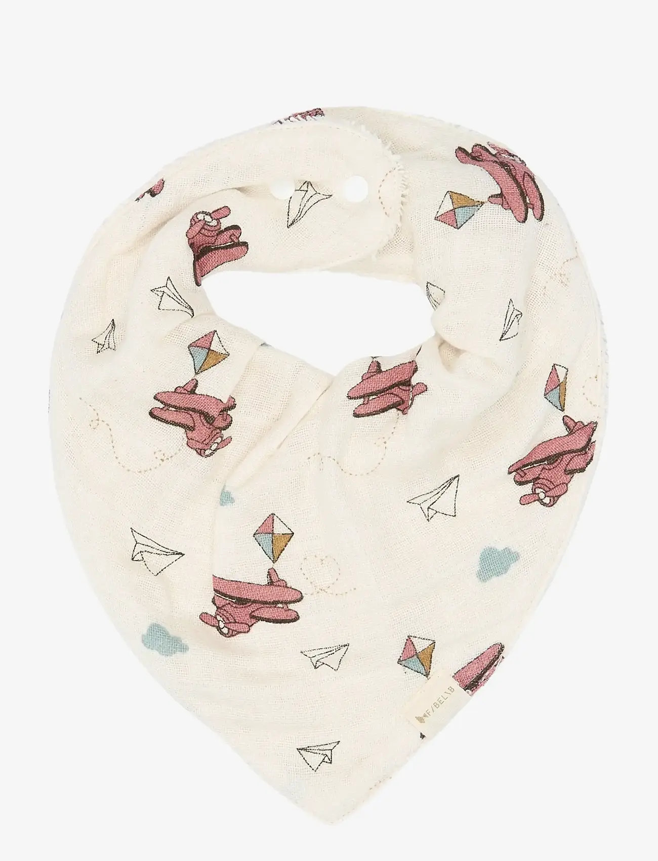 Fabelab - Bandana Bib 3-pack - Air Plane Rose - pudipõlled - ash rose - 3
