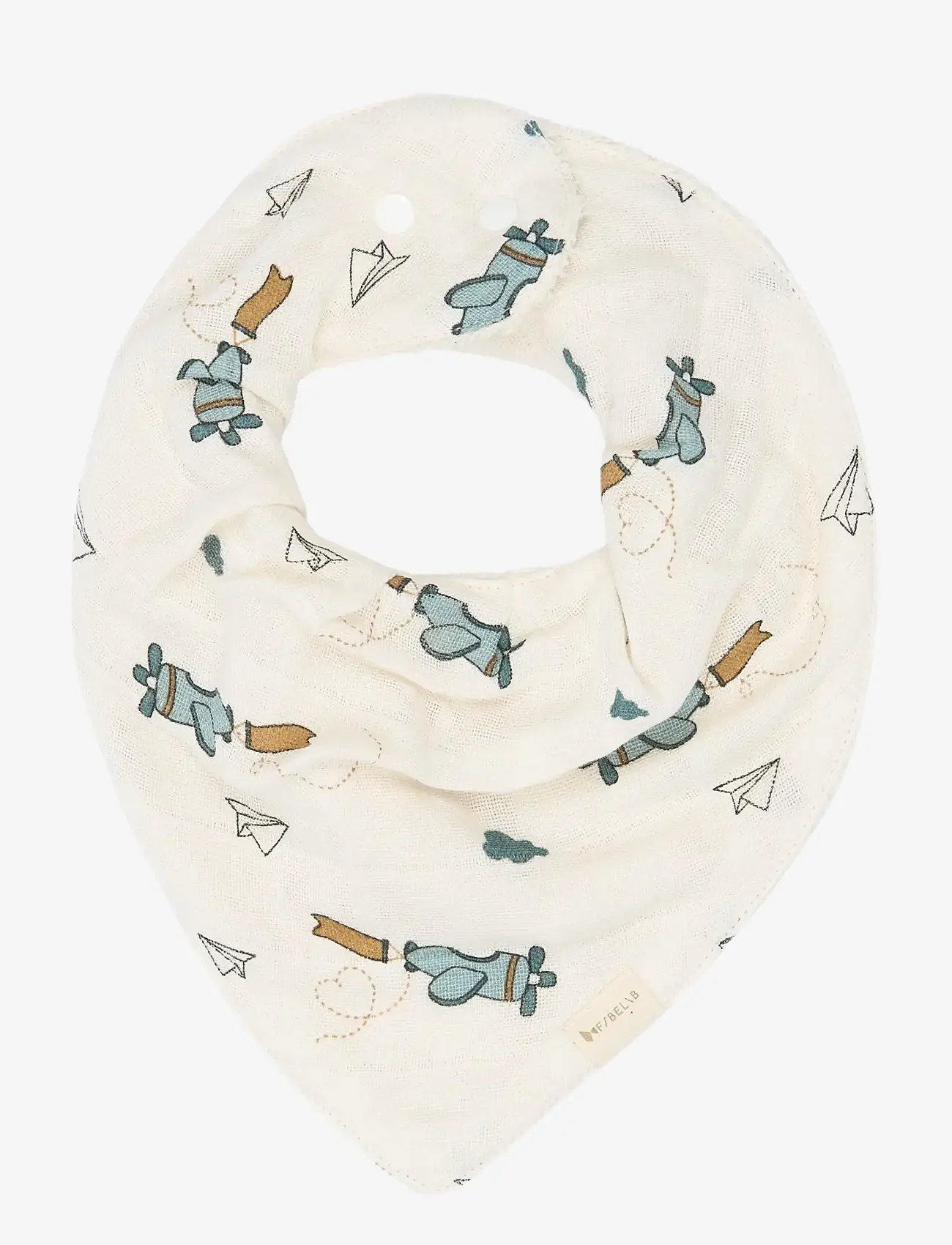 Fabelab - Bandana Bib 3-pack - Air Plane Blue - pudipõlled - goblin blue - 3