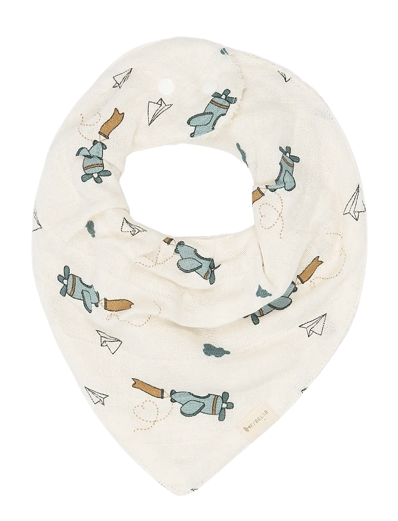 Fabelab - Bandana Bib 3-pack - Air Plane Blue - pudipõlled - goblin blue - 3