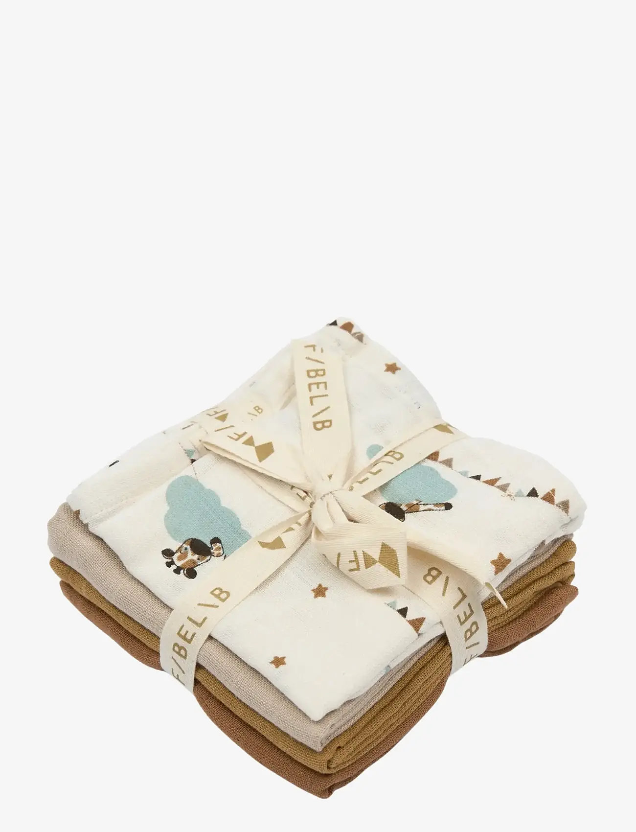 Fabelab - Muslin Cloth 4-pack - Giraffe On Th - musselinklude - wood thrush - 0