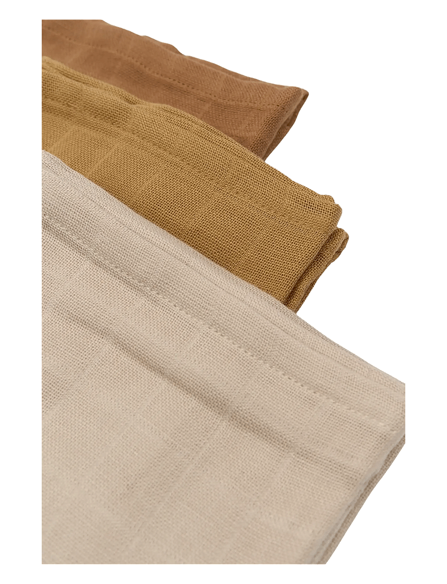 Fabelab - Muslin Cloth 4-pack - Giraffe On Th - mulldecken - wood thrush - 2
