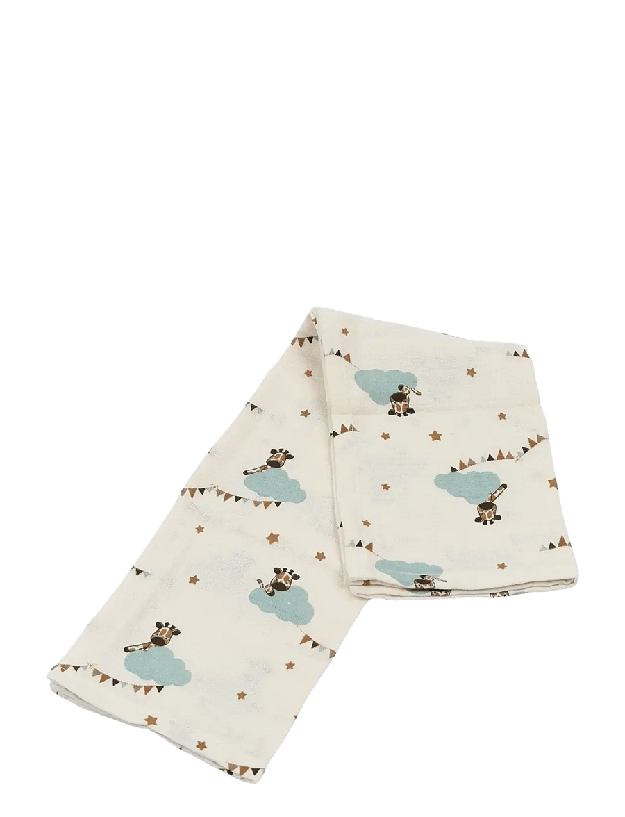 Fabelab - Muslin Cloth 4-pack - Giraffe On Th - mulldecken - wood thrush - 3