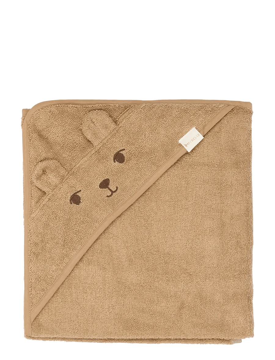Fabelab - Towel - Bear - håndklæder - tobacco brown - 2
