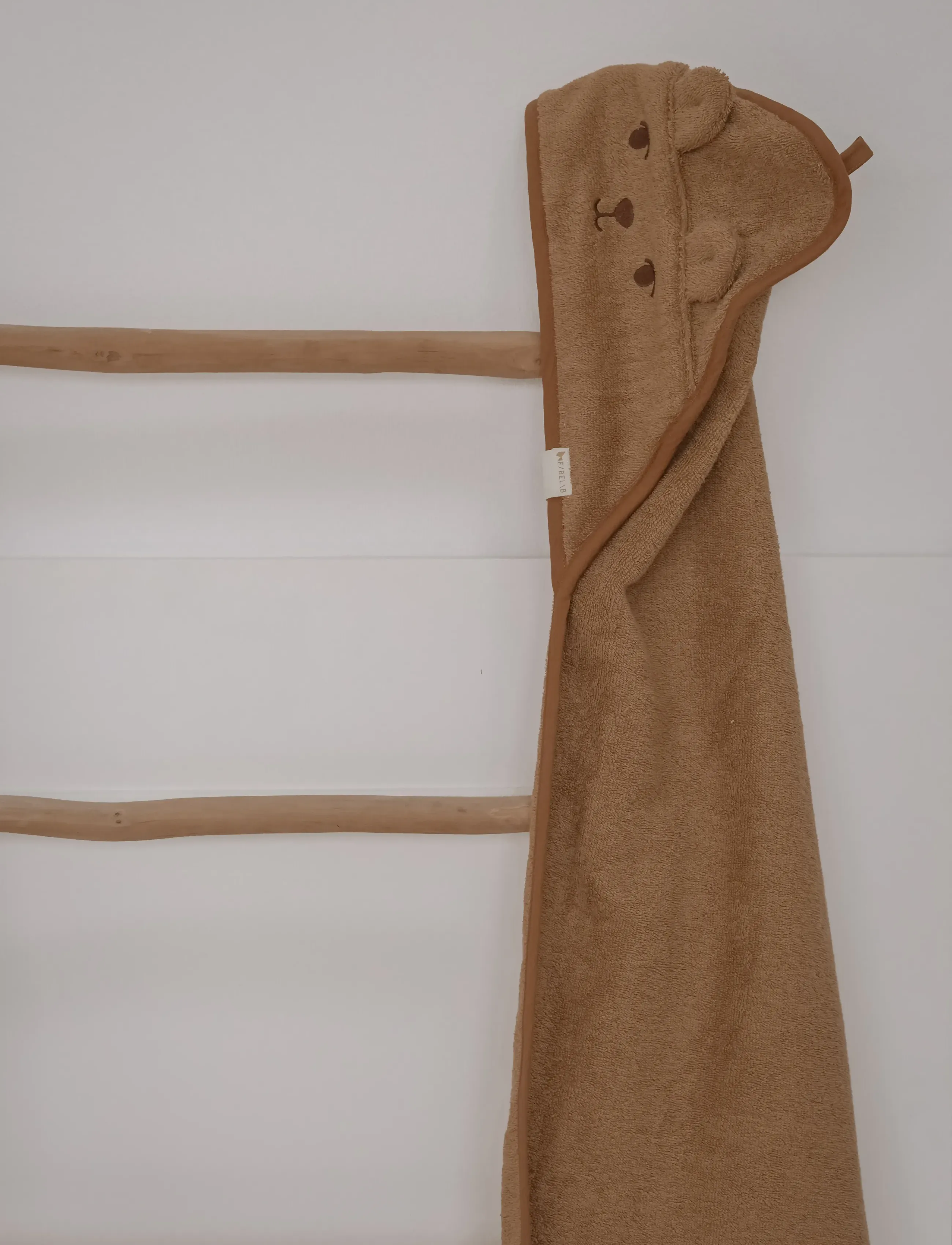 Fabelab - Towel - Bear - håndklæder - tobacco brown - 5