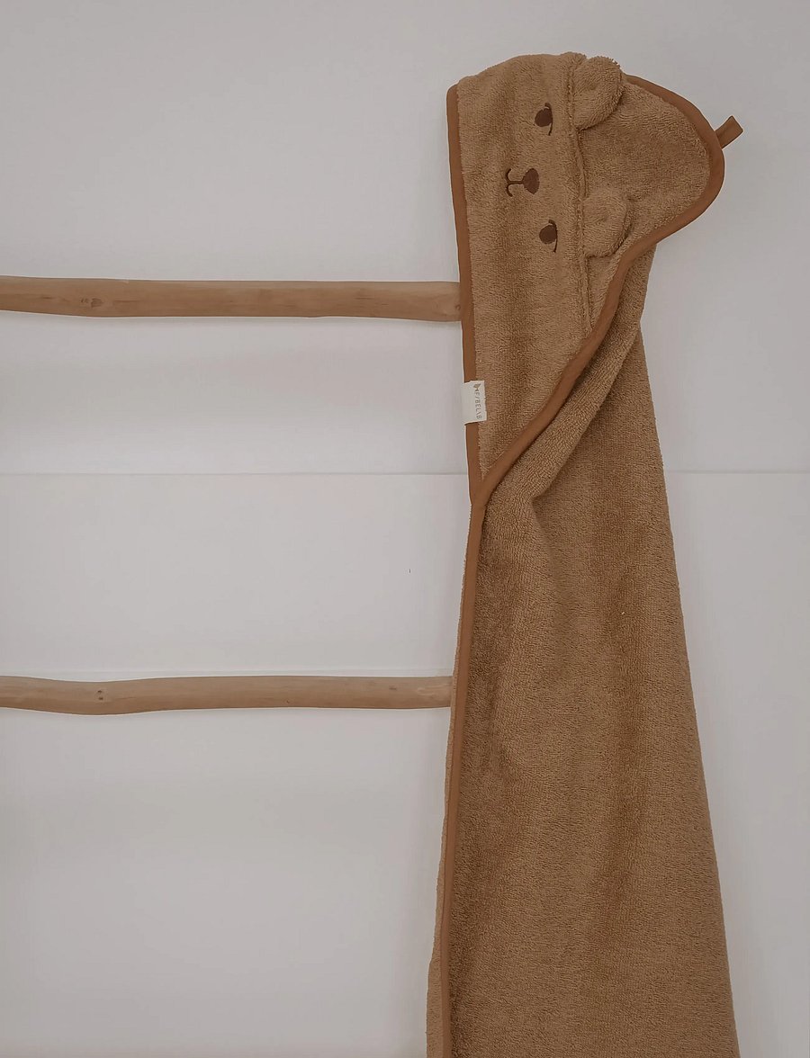 Fabelab - Towel - Bear - håndklæder - tobacco brown - 5