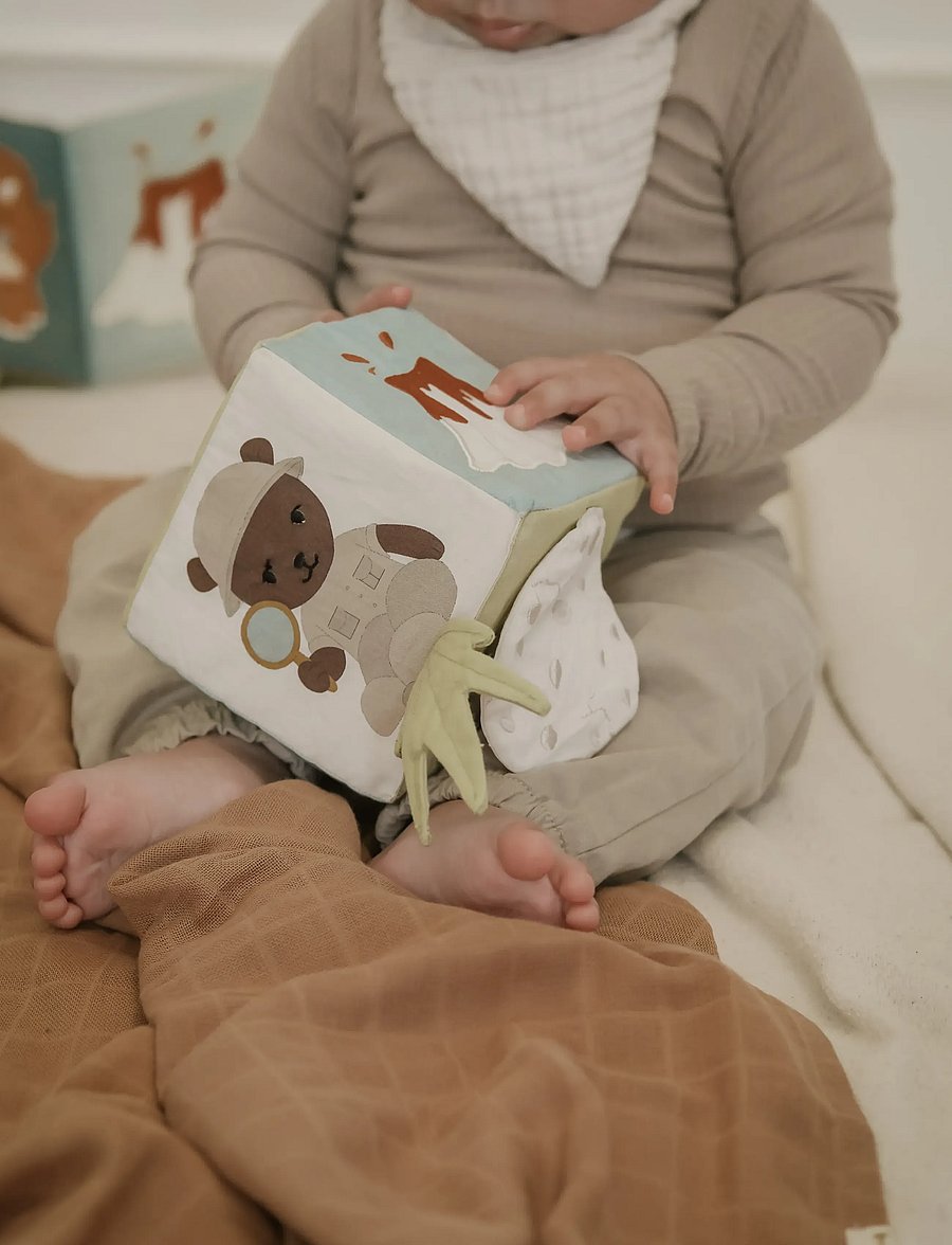 Fabelab - Fabric Cube - Dinoland - interaktiva leksaker - seedpearl - 2