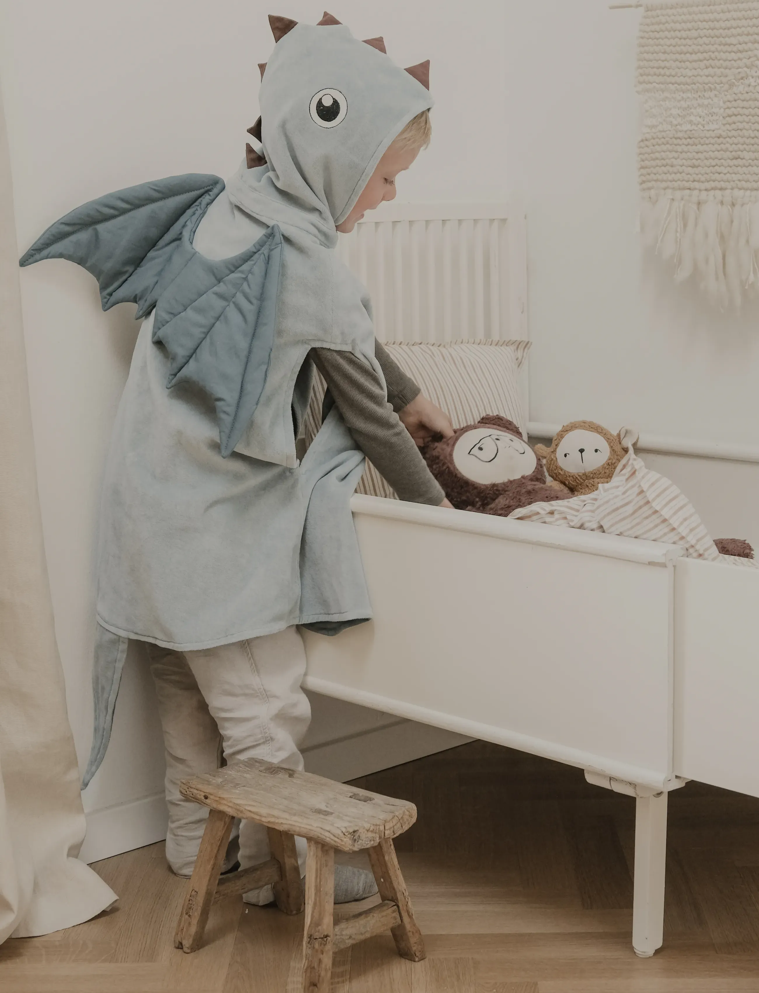 Fabelab - Dress-up - Dino Cape - Blue - kostumer - slate - 3