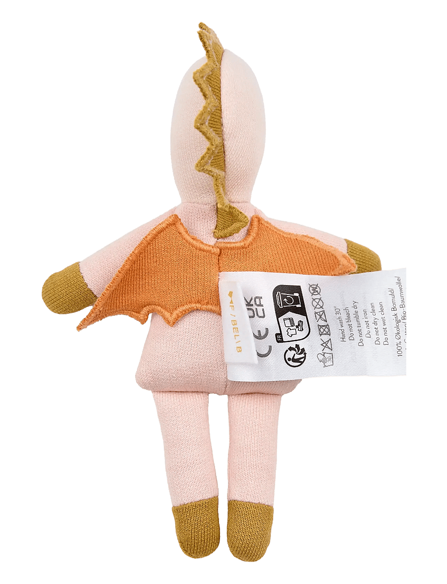 Fabelab - Pocket Friend - Dino Rose - peach whip - 1