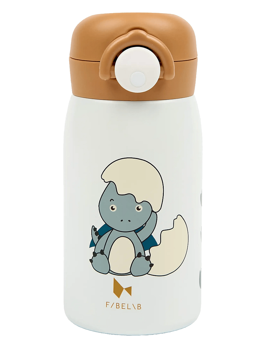 Fabelab - Water Bottle - Small - Dinoland Blue - vattenflaskor - whisper white - 0