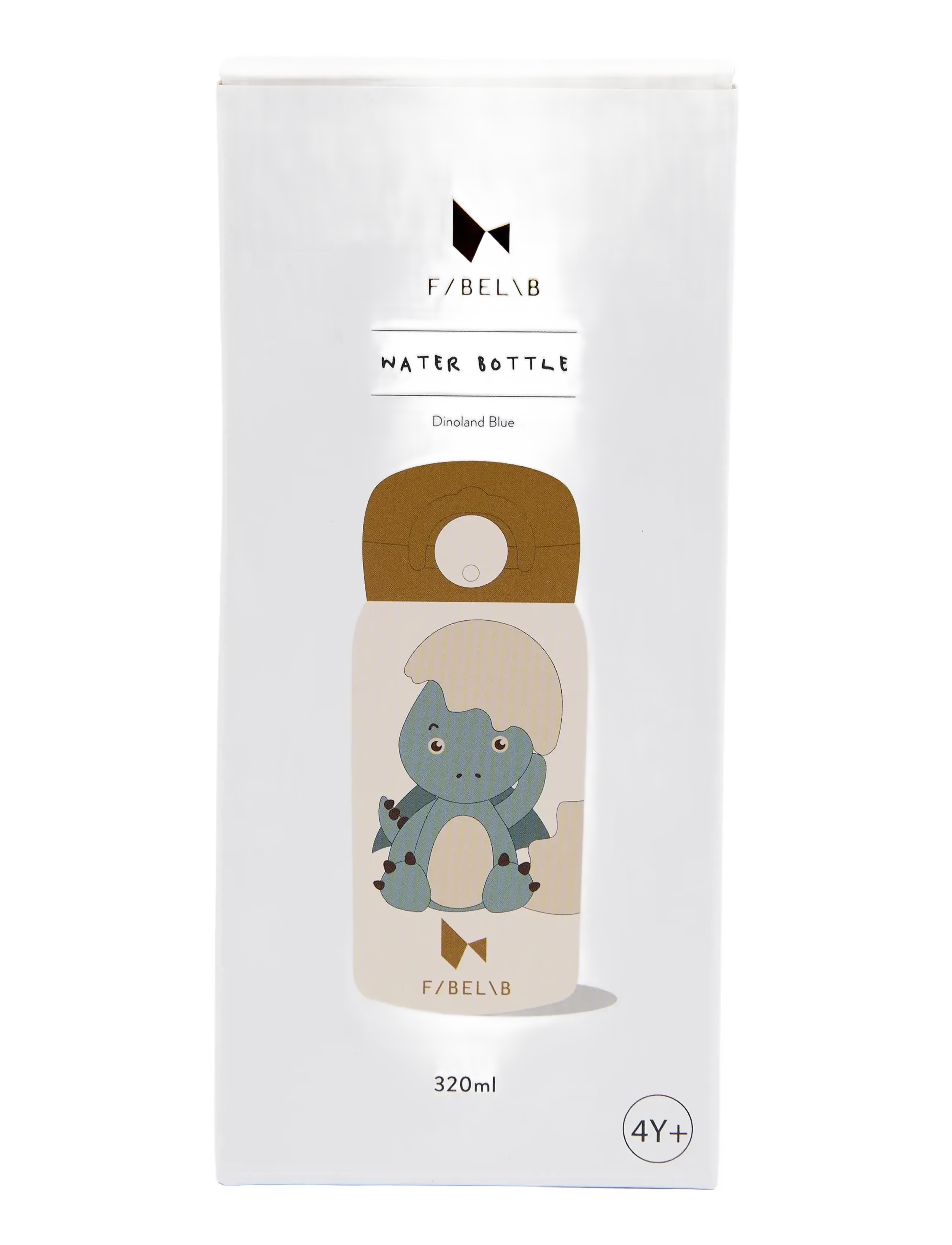 Fabelab - Water Bottle - Small - Dinoland Blue - vattenflaskor - whisper white - 2