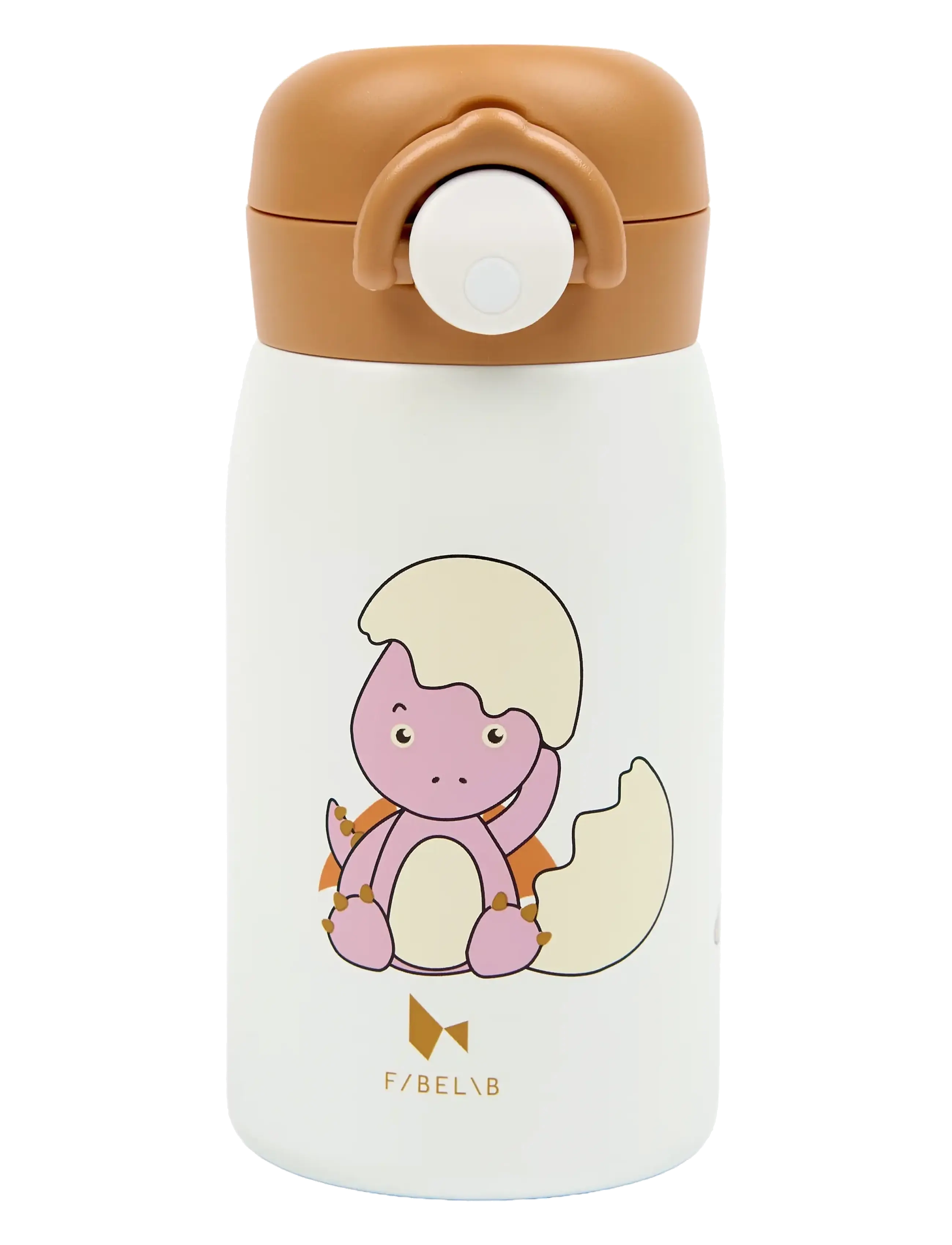 Fabelab Water Bottle - Small - Dinoland Rose - Vattenflaskor - WHISPER WHITE / white