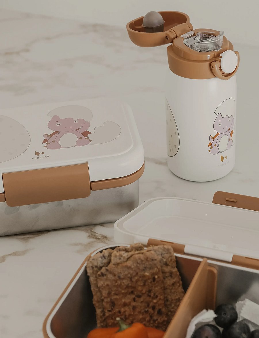 Fabelab - Water Bottle - Small - Dinoland Rose - vattenflaskor - whisper white - 5