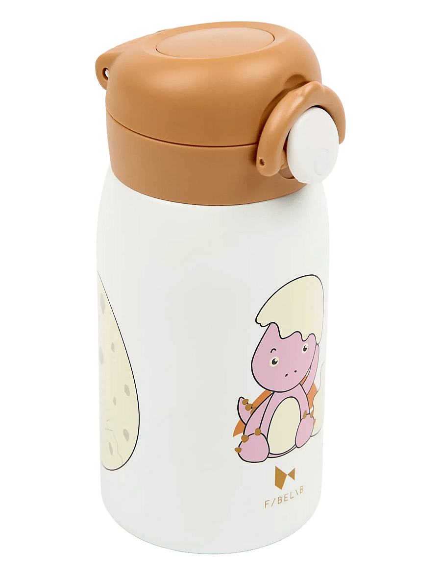 Fabelab - Water Bottle - Small - Dinoland Rose - vattenflaskor - whisper white - 4